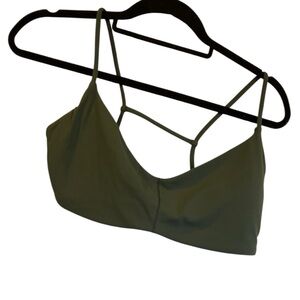 NWT Vuori all the feels strappy bra AGATE GREEN Size XL
